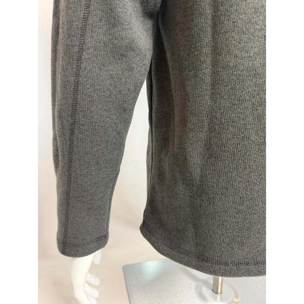 The North Face Mens Gordon Lyons 1/4 Zip Fleece Pullover TNF Black Heather S NWT